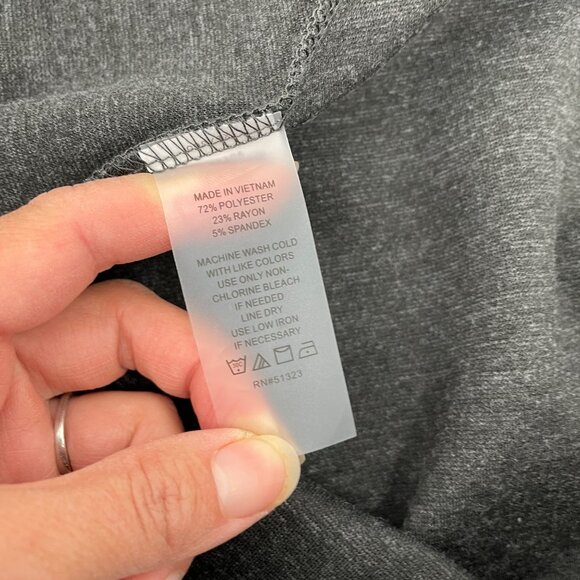 Vince Camuto Gray High Rise Leggings Womens Plus Size 3X Stretch Casual Neutral - Picture 5 of 8